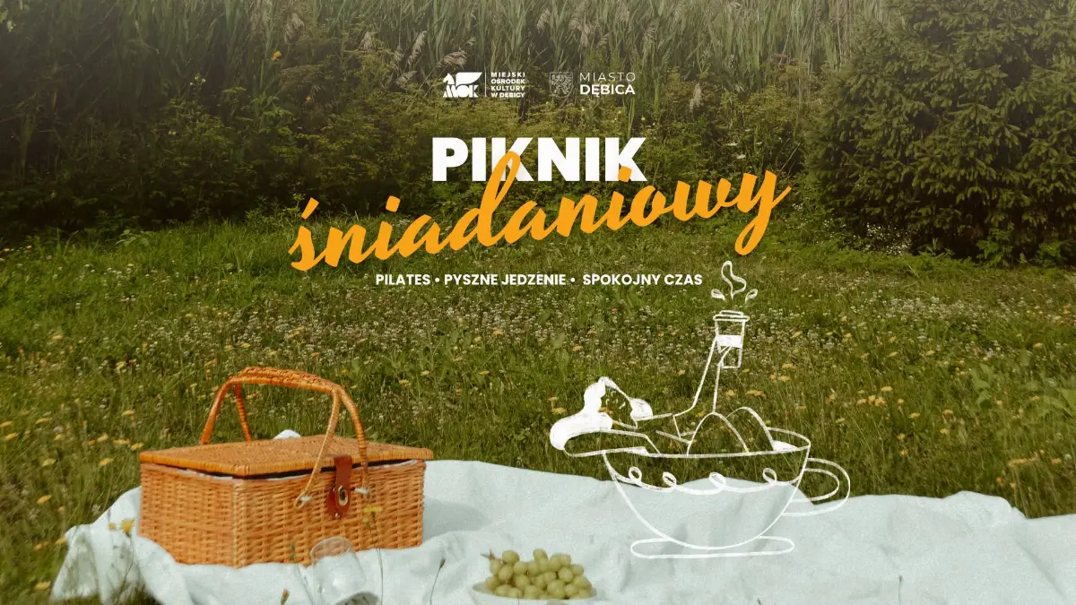 Piknik śniadaniowy w Dębicy w Parku Sokoła