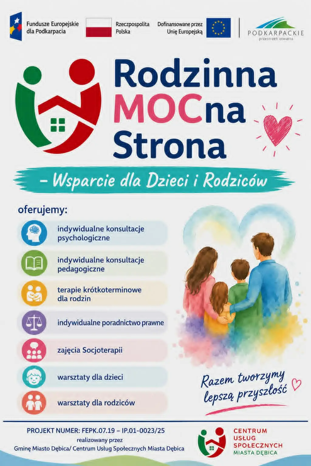 Nowy projekt wsparcia dla rodzin z Dębicy