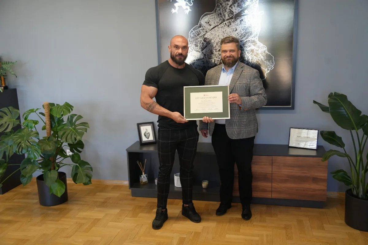 Damian Tokarz uhonorowany przez Burmistrza Dębicy za zwycięstwo w Mistrzostwach Polski PBFF 2026