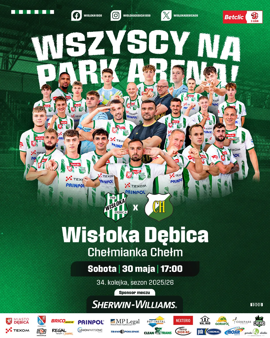 Mecz Wisłoki Dębica z Chełmianką Chełm