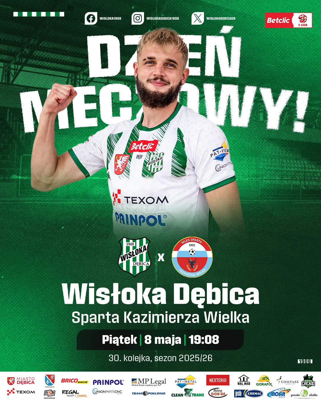 Dzień Meczowy: Wisłoka Dębica vs. Sparta Kazimierza Wielka