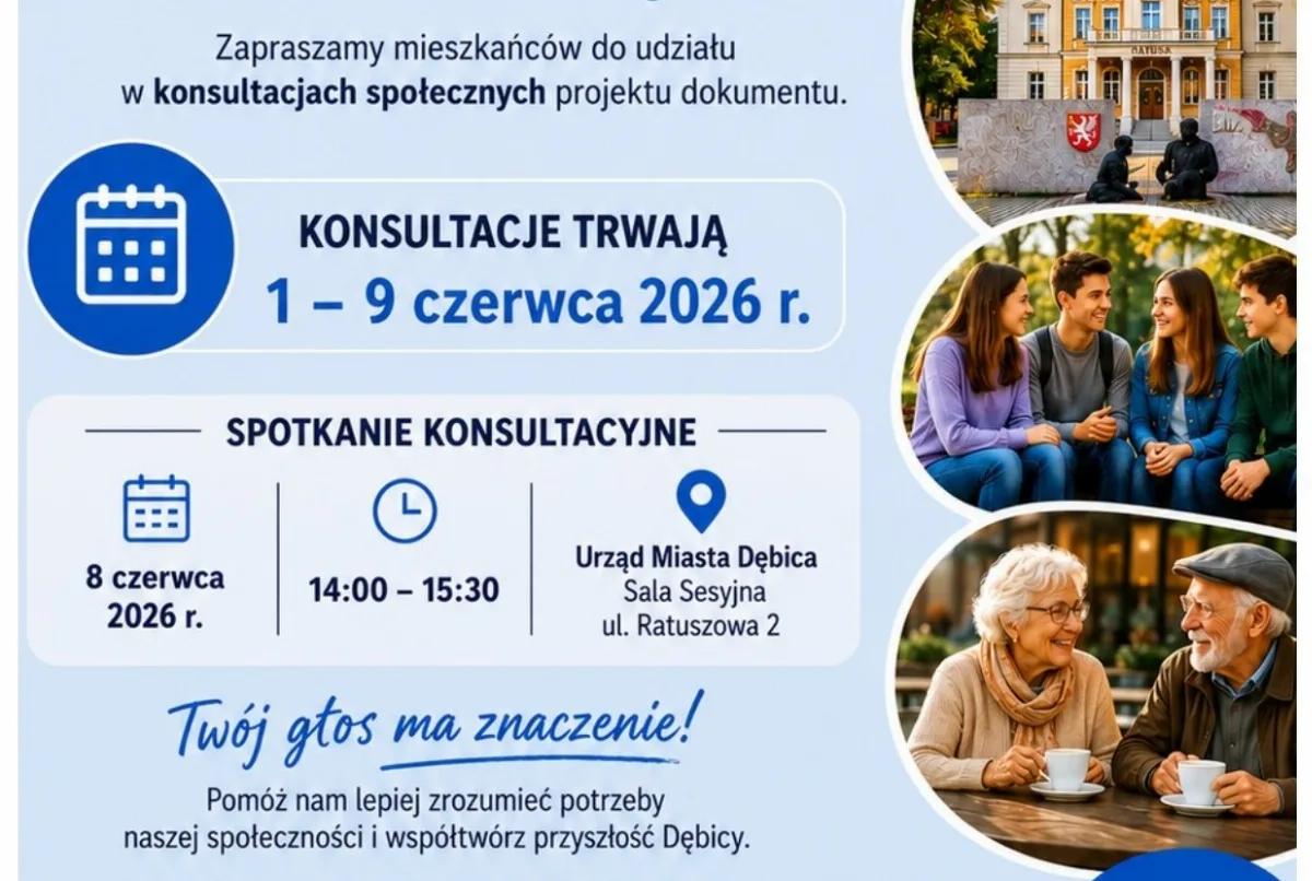 Konsultacje społeczne dotyczące diagnozy potrzeb lokalnej społeczności w Dębicy