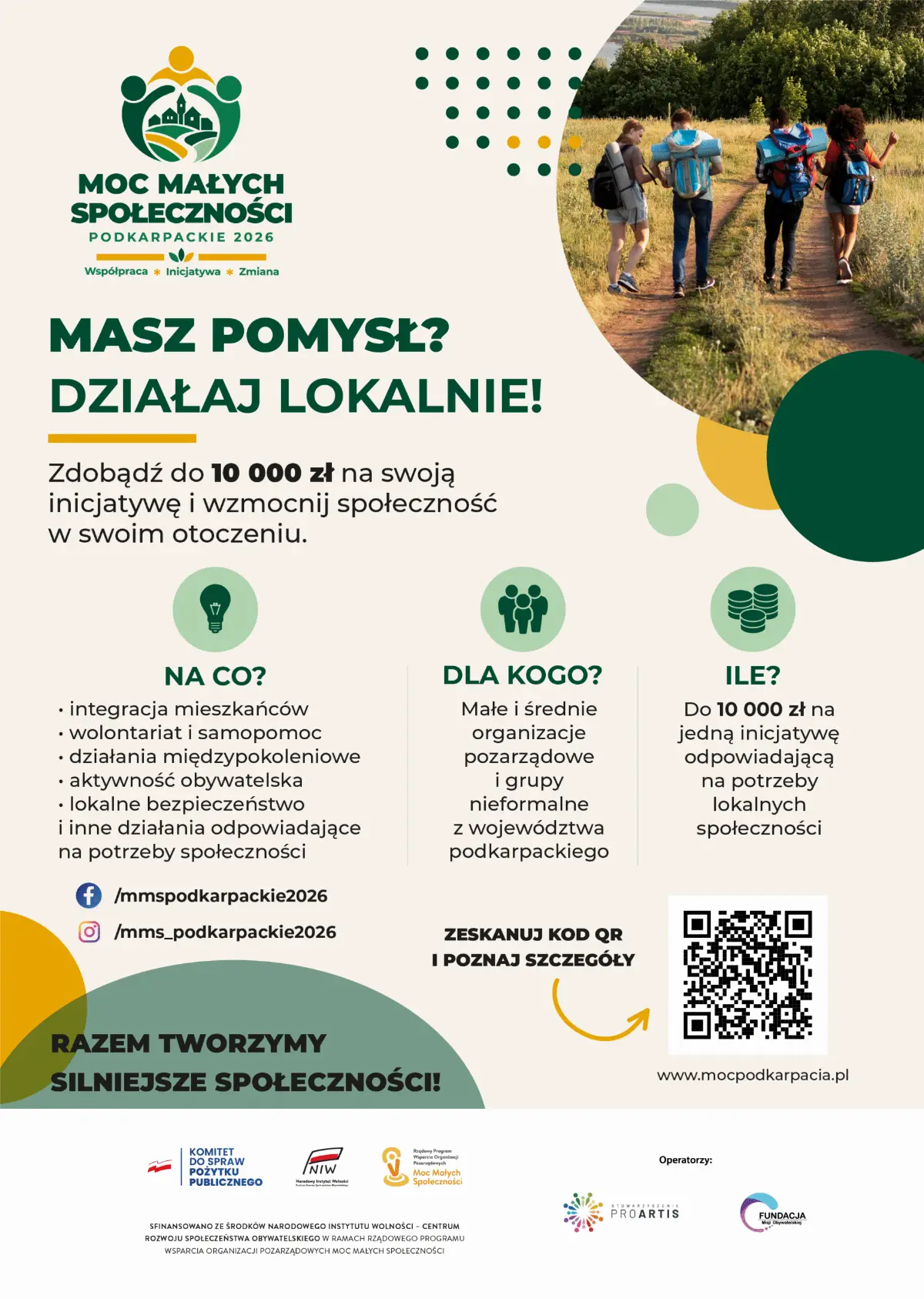 Mikrodotacje do 10 000 zł na inicjatywy lokalne w Podkarpaciu